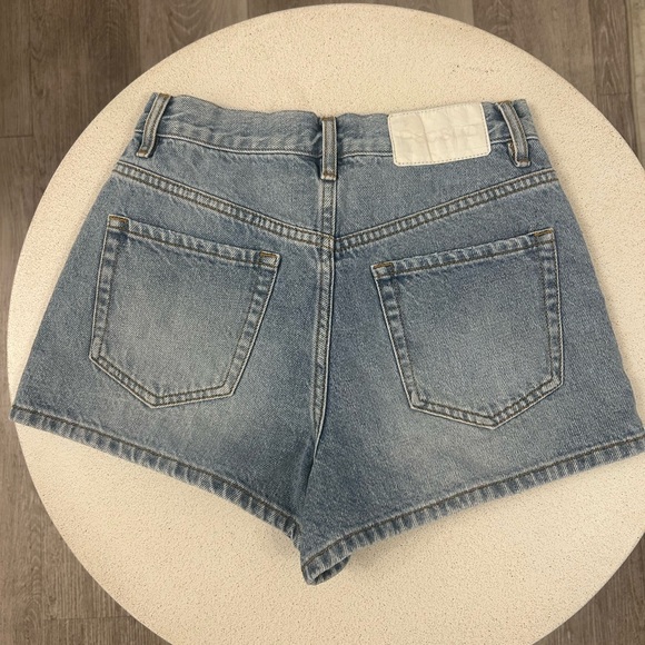 PacSun Light Blue High-Rise Denim Shorts - Picture 4 of 5